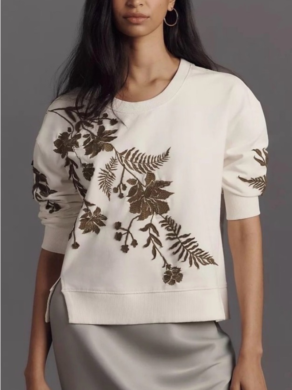 Anthropologie Embroidered Top